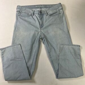 Calvin Klein Mid Rise Skinny Ankle Jeans Light Wash Size 12 EUC